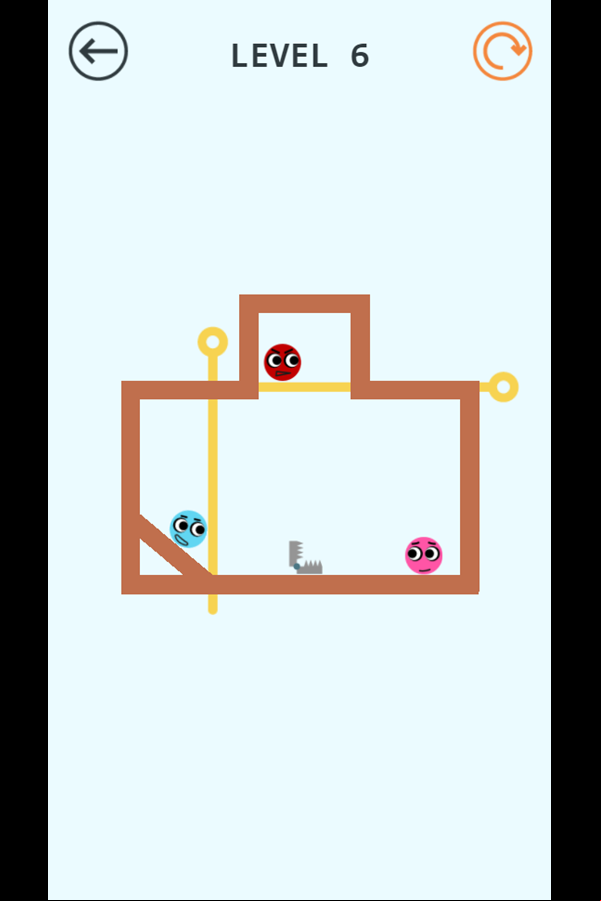 Pin Love Balls Game Screenshot.