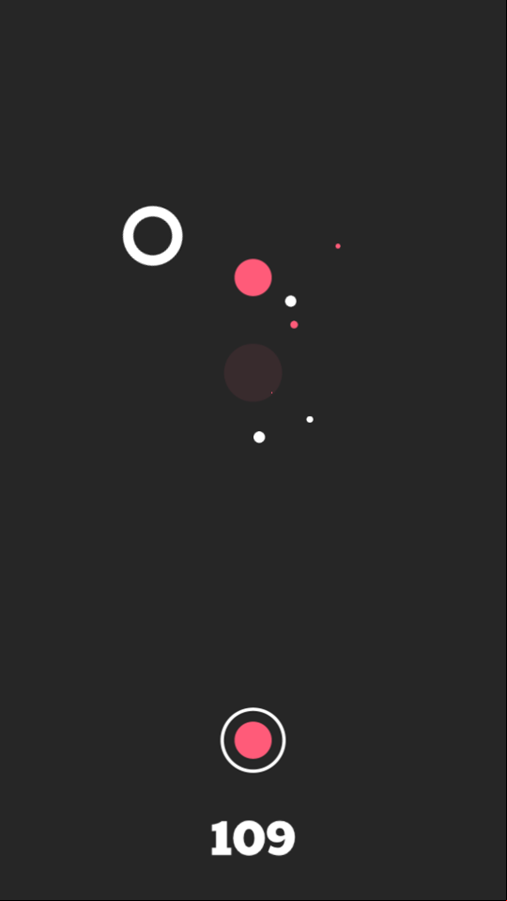 Pink Point Game Over Screenshot.