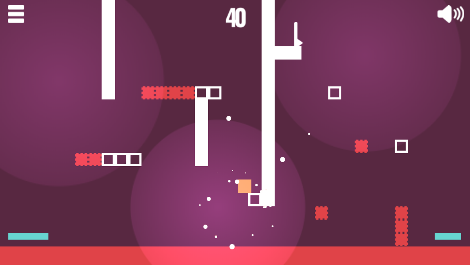 Pixel Challenge Game Final Level Screenshot.