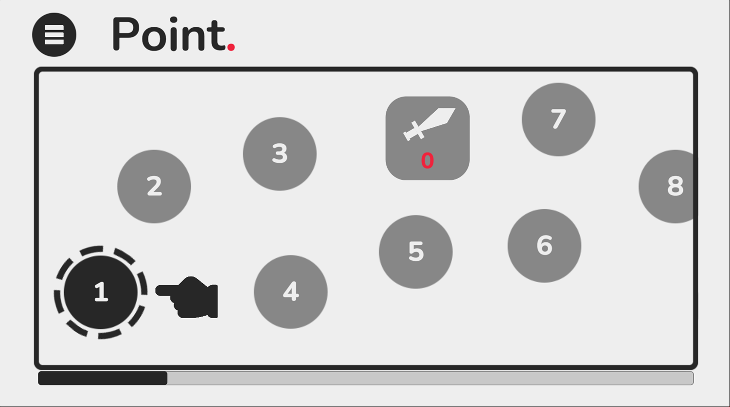 Point Game Level Select Screenshot.