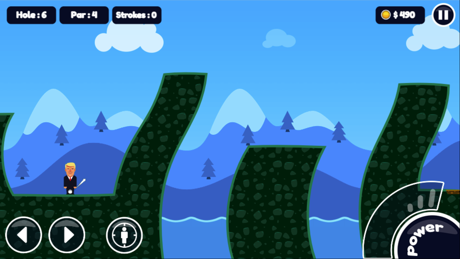 Presidential Golf Game Screenshot.