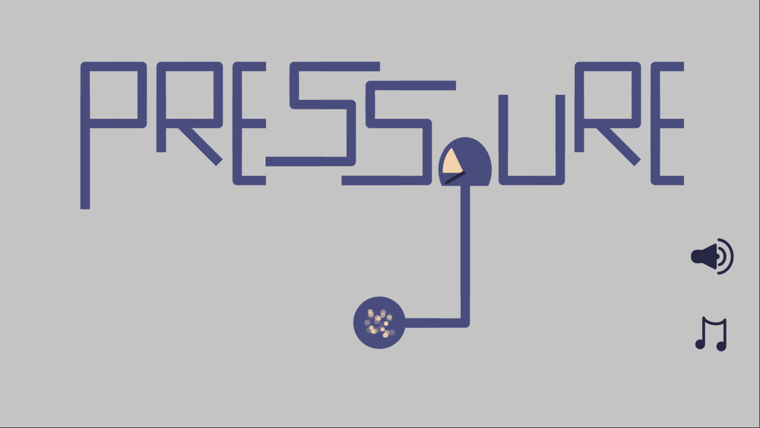 PressUre Game Welcome Screen Screenshot.