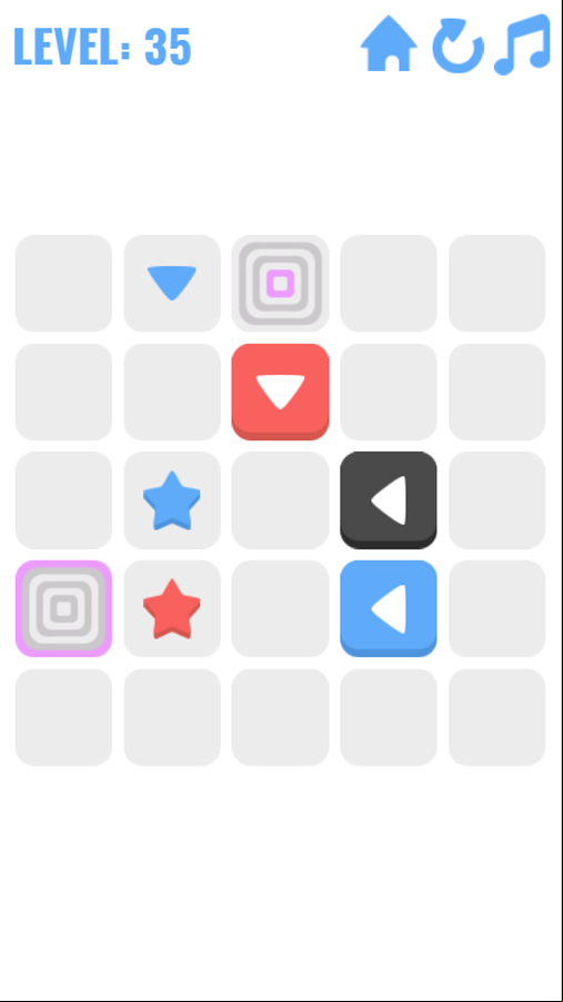 Push The Box Game Final Level Screenshot.