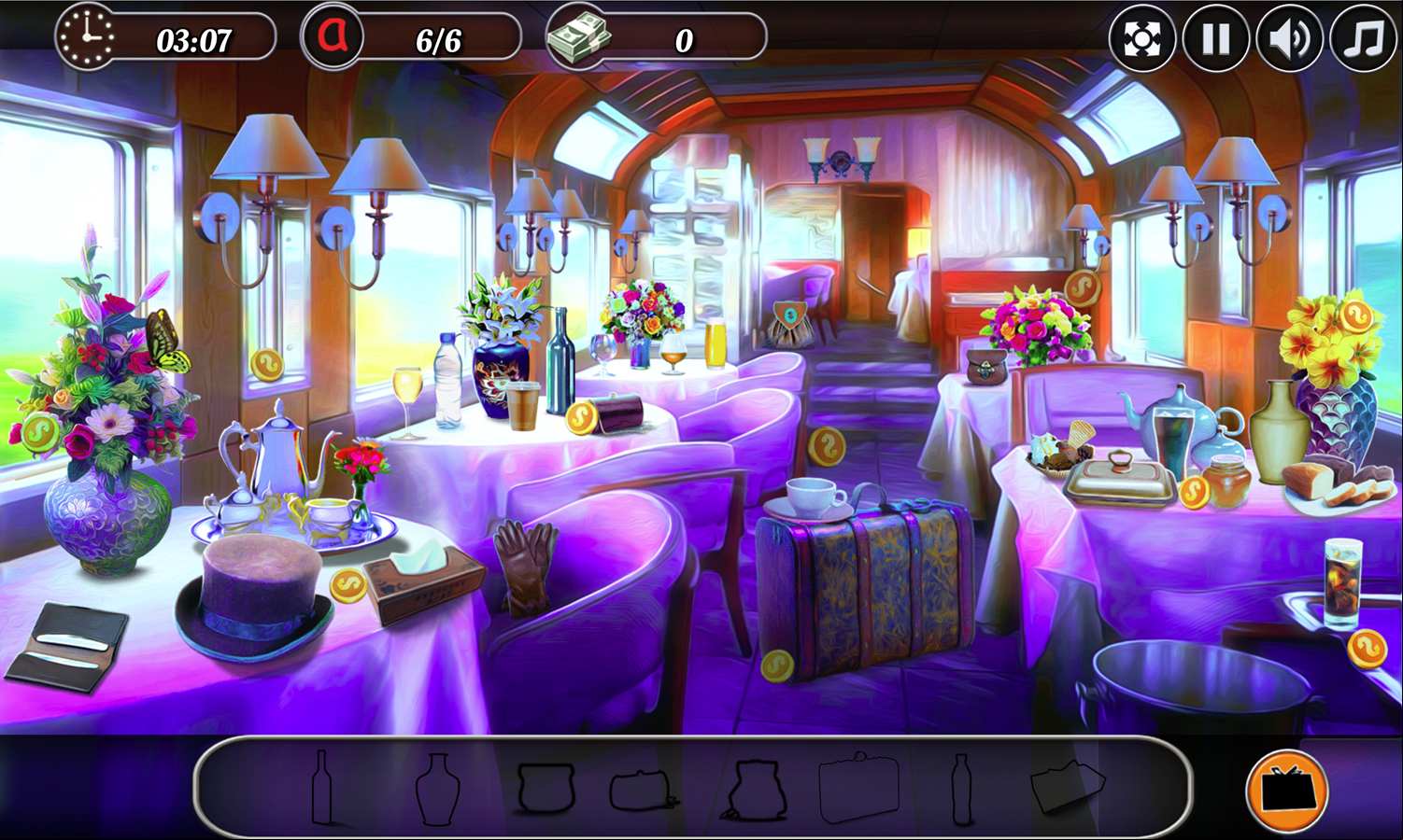 Railway Mysteries Game Shadow Matching Stage Screenshot.
