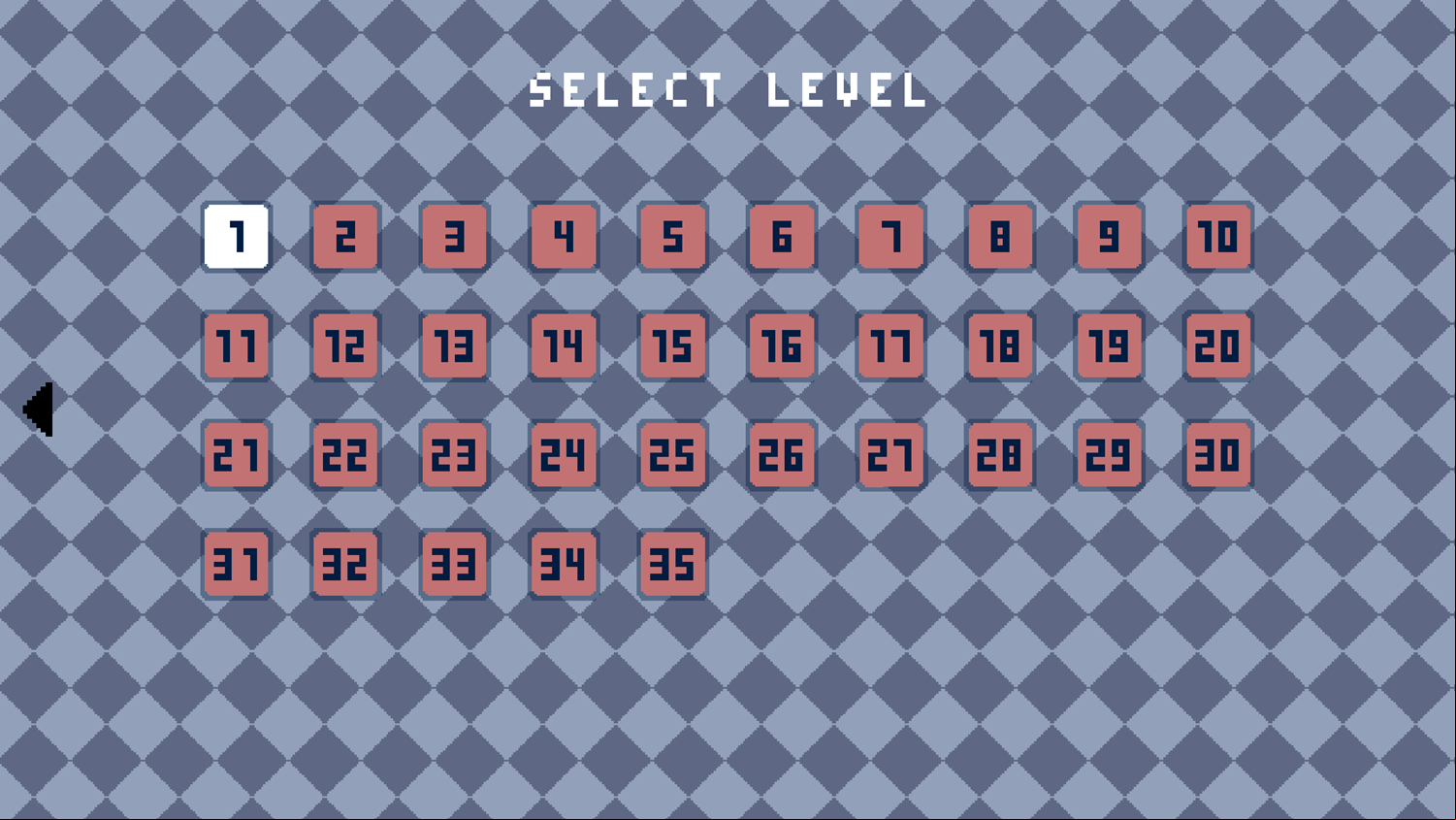 Reborn Relics Game Select Level Screenshot.