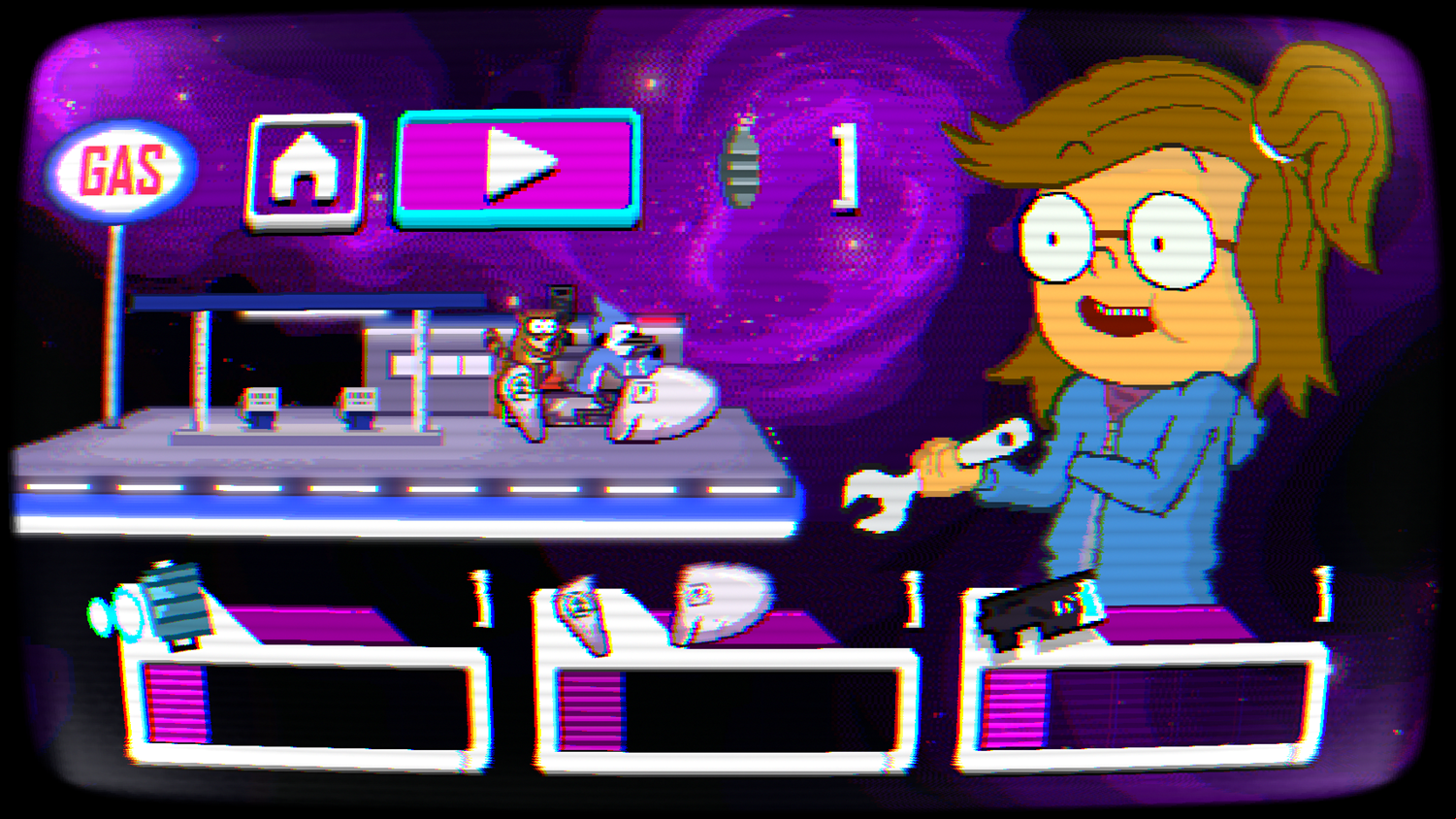 Regular Show Galaxy Escape Rescue Squad Impossible Game Upgrades Screenshot.