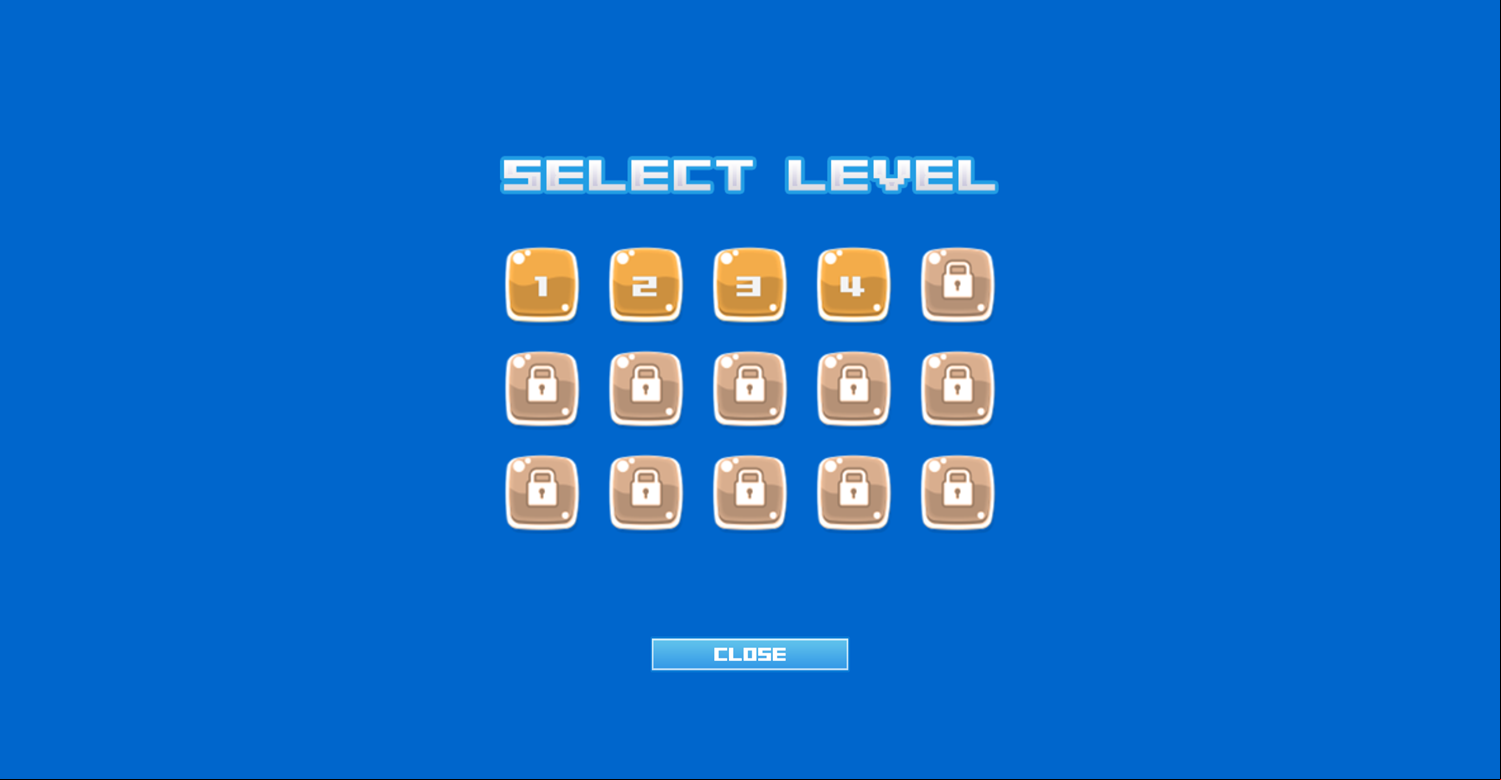 Robo Escape Level Select Screenshot.