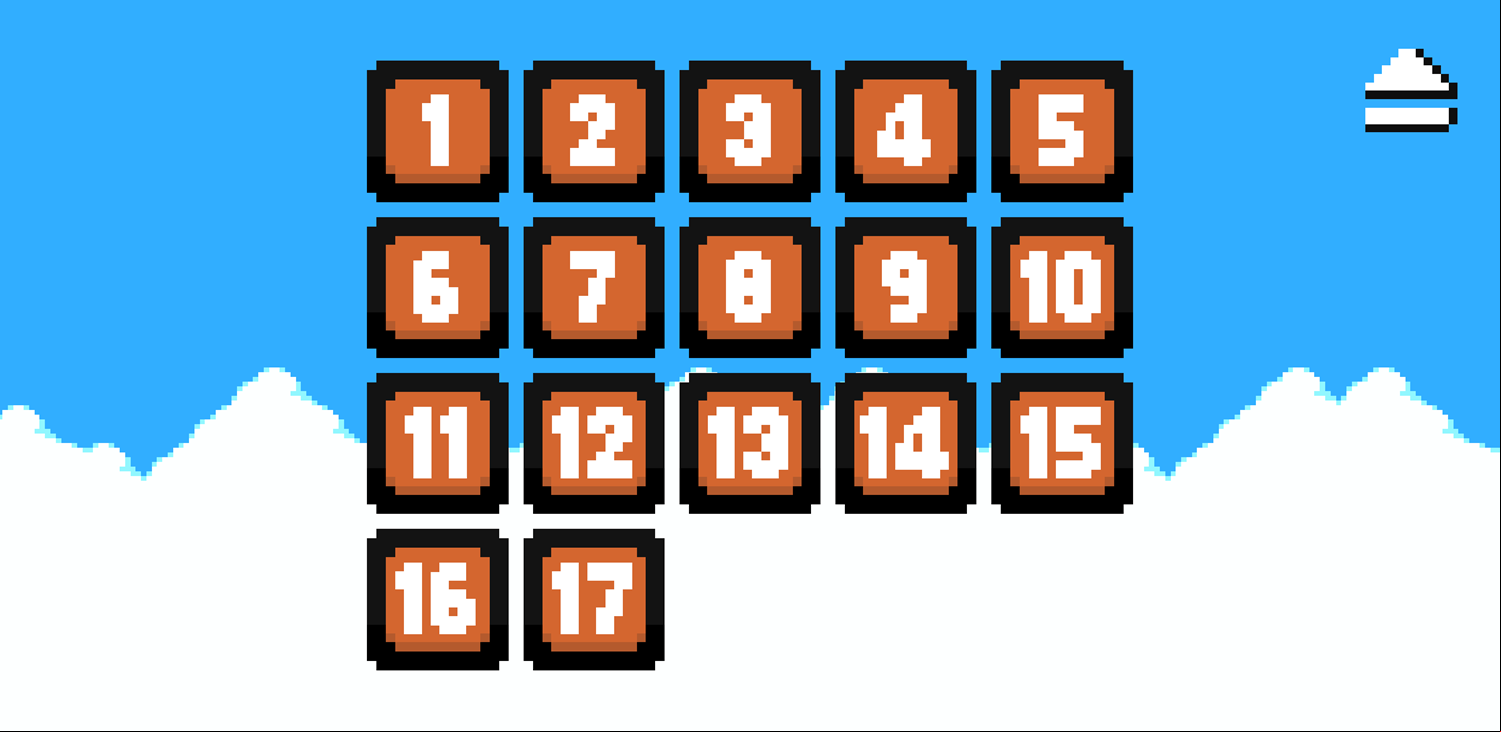 Roboduo Game Level Select Screen Screenshot.