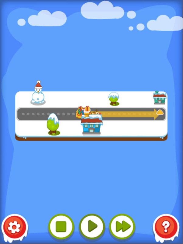 Santa Pickup Game Level Play Screenshot.