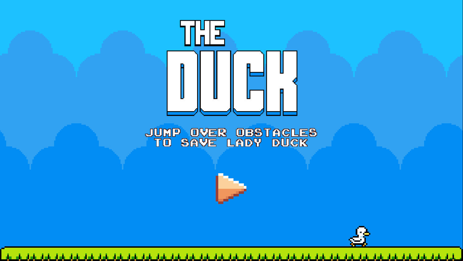 Save The Duck Game Welcome Screen Screenshot.