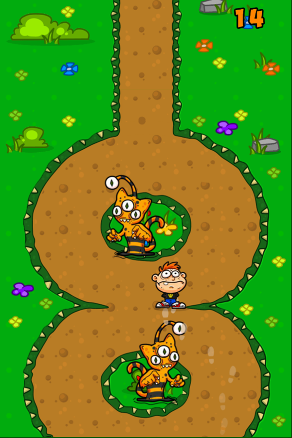Scary Path Game Play Screenshot.