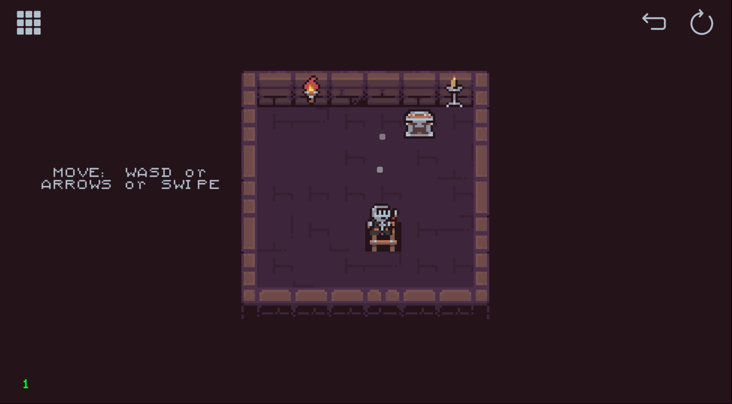 Slidungeon 2 Game Level Play Screenshot.