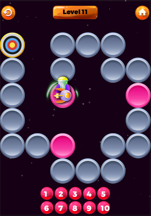 Space Race Game Next Level Screenshot.