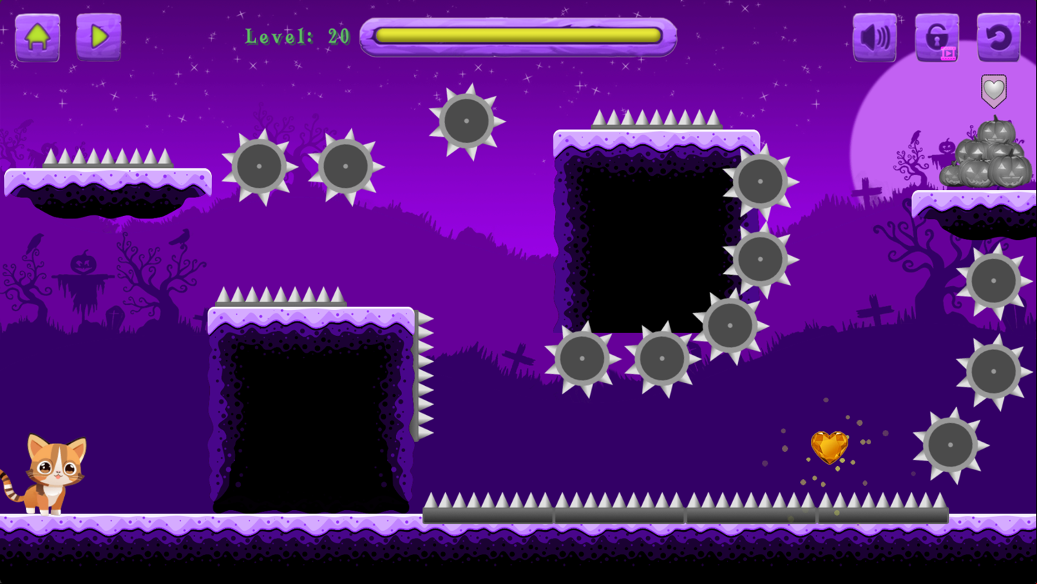 Spirit Halloween Kitty Cat Edition Game Level Challenge Screenshot.