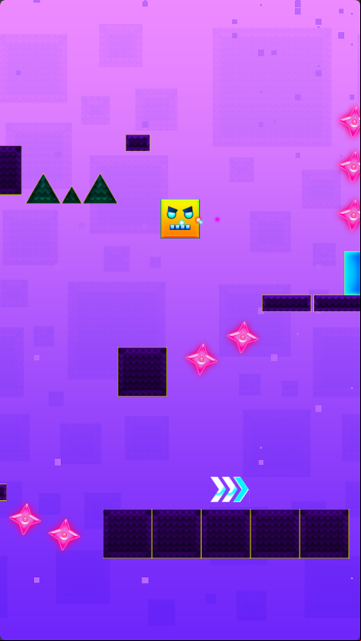 Square Dash Game Level Progress Screenshot.