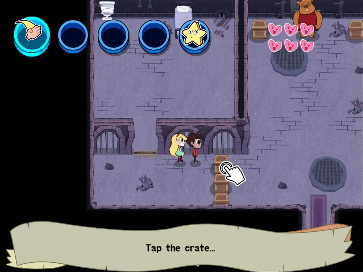 Star vs the Dungeon of Evil Game Use Karate Chop Screenshot.