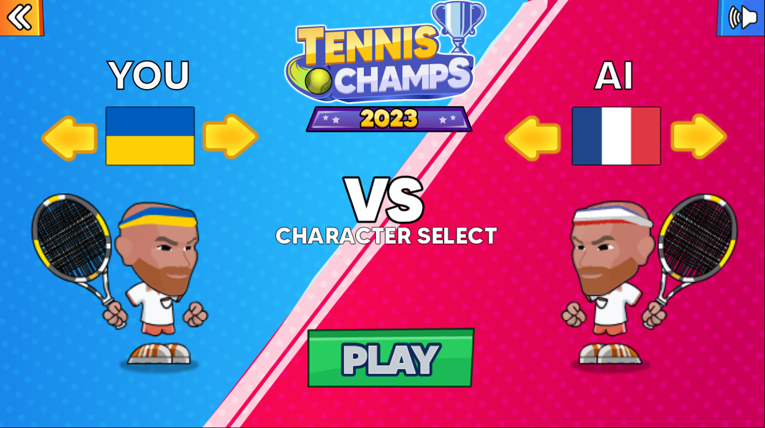 Tennis Champs Game Versus Screenshot.