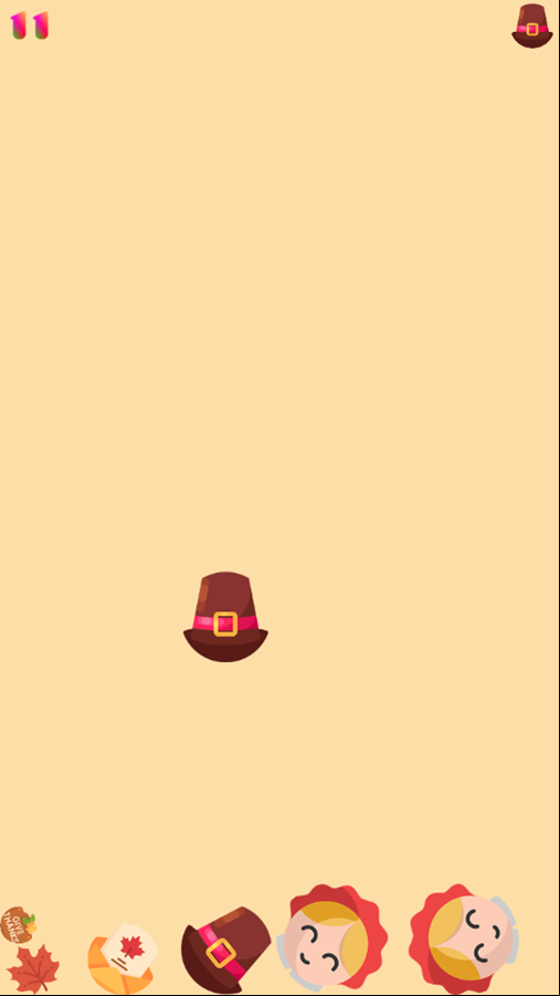 Thanksgiving Suika Game Start Screenshot.