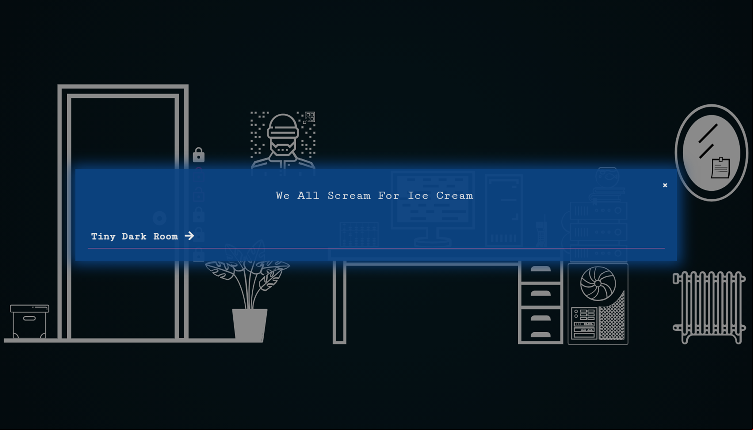 The Room Escape Game Computer Puzzle Screenshot.