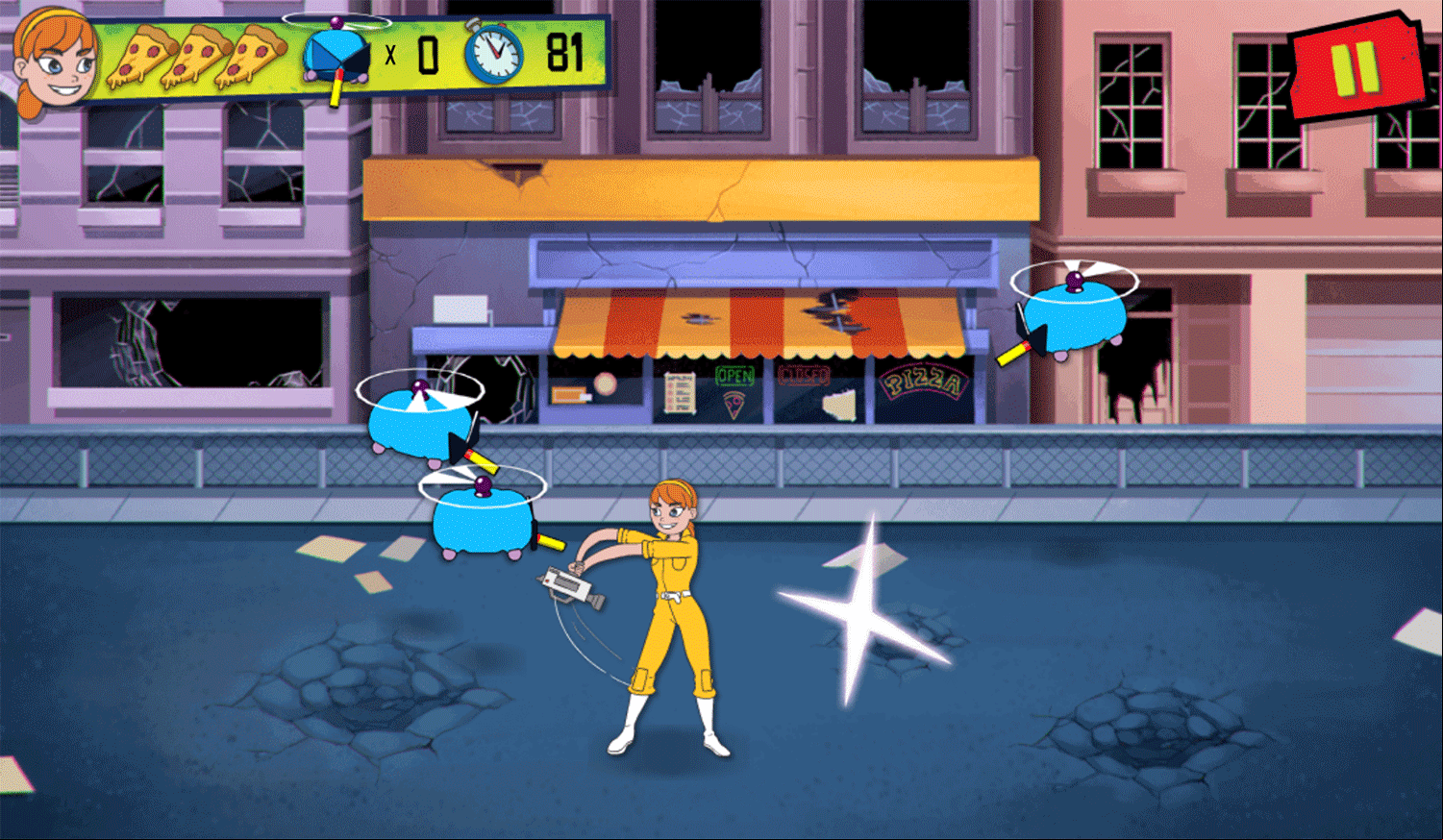 TMNT Totally Turtles Bonus Game Screenshot.