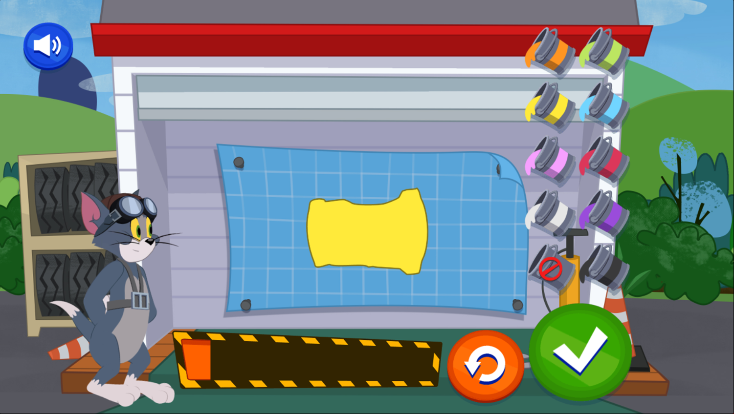 Tom & Jerry Blast Off Game Add Color Screenshot.