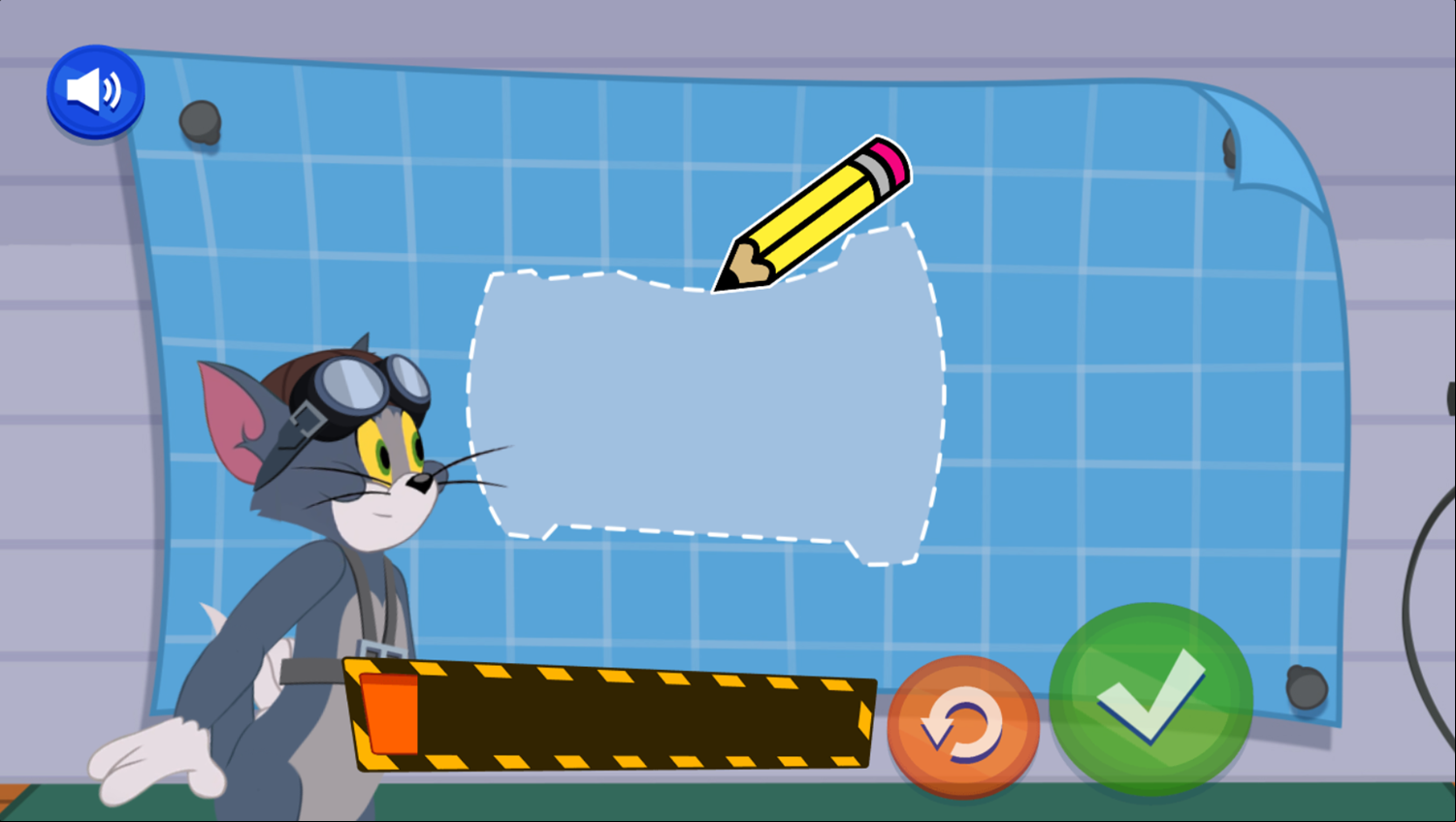 Tom & Jerry Blast Off Game Trace Start Screenshot.