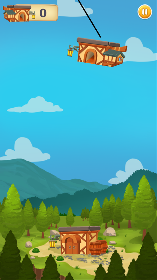 Tower Builder Game Start Screenshot.