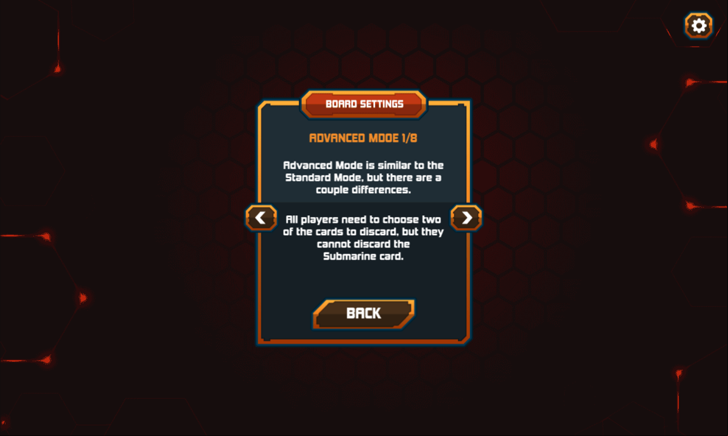 Warship Royale Game Advanced Mode vs Standard Mode Info Screen Screenshot.