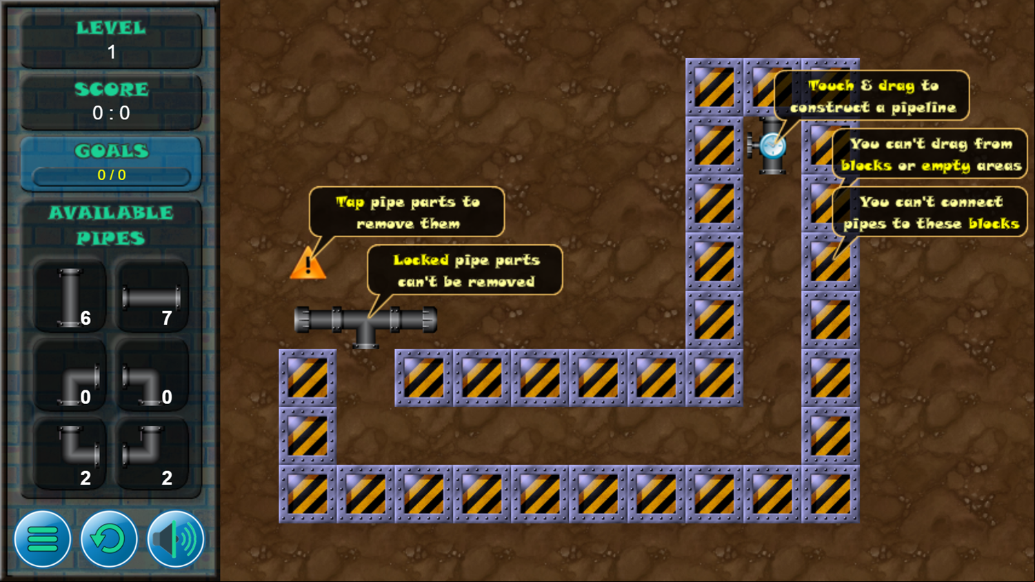 Water the Village Game Level Start Screenshot.