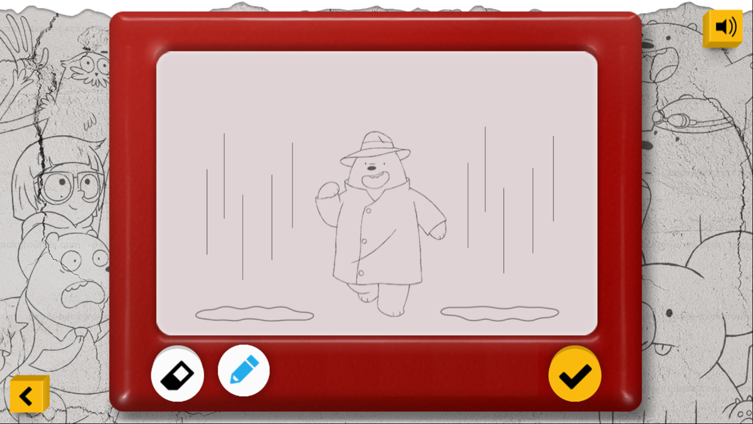 We Bare Bears Storyboard Game Blank Artwork Screenshot.