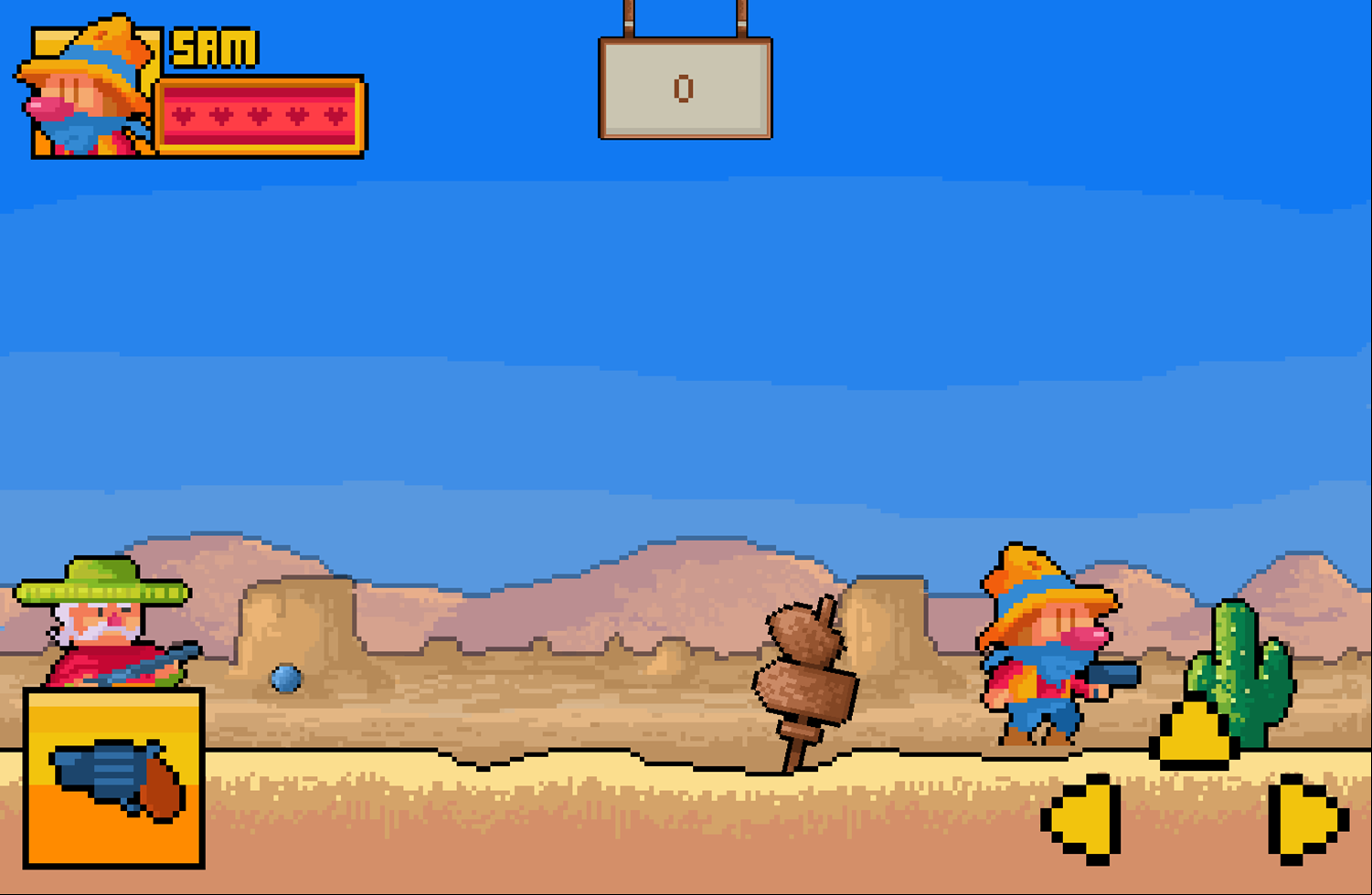 Western Wars Game Start Screenshot.