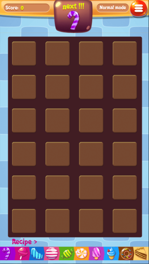 Yummi Fusion Game Start Screenshot.
